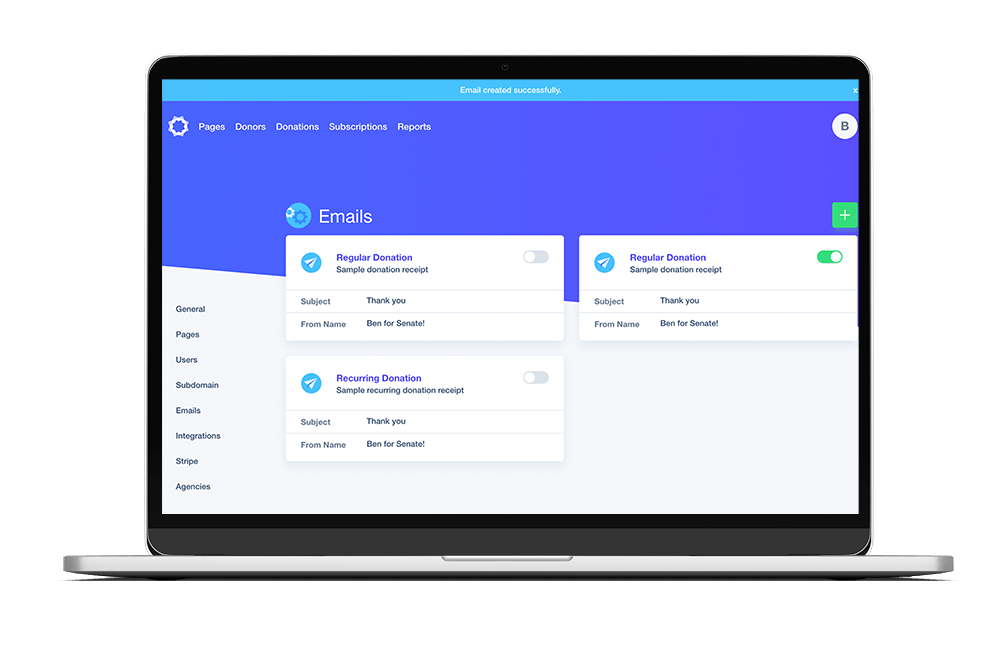 Revv Donation and Fundraising Dashboard